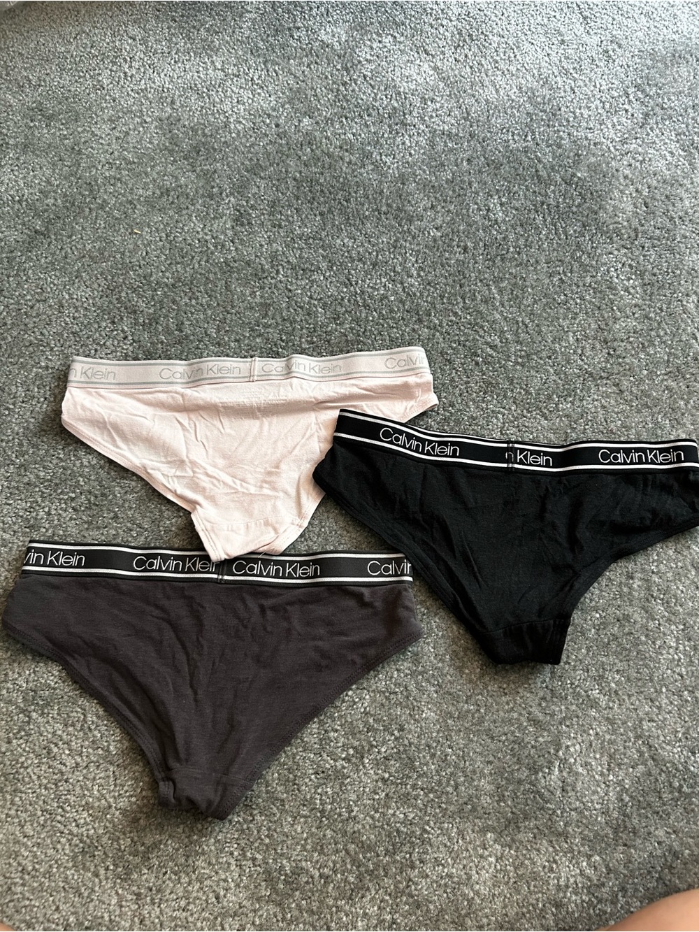 Calvin Klein Bikini Briefs - Light Pink, Black, Charcoal
